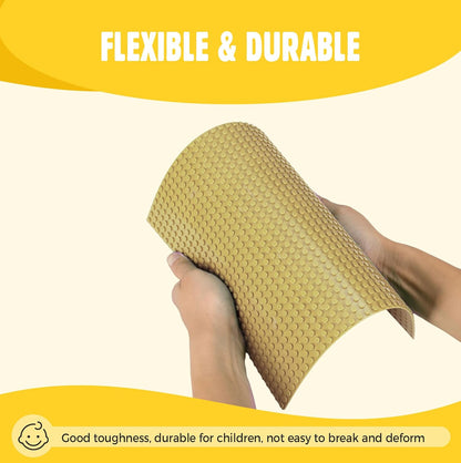 6 Pack Classic Baseplates 10" X 10", Building Base Plates for Building Bricks, 100% Compatible with Major Brands and Activity Table-Baseplate, Sturdy & Safe, Age 3 and up Kids, Sand