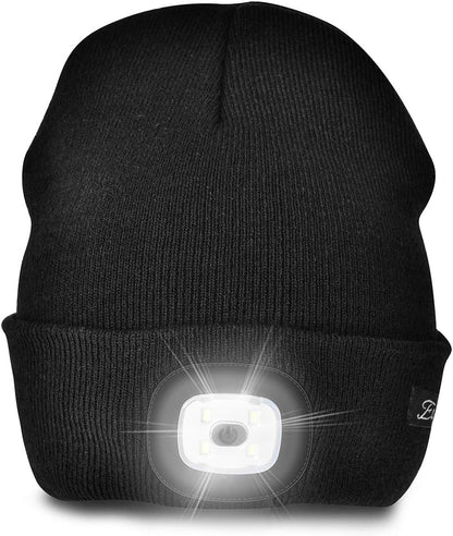 Unisex Beanie with the Light, Gifts for Men Dad Father Winter Caps